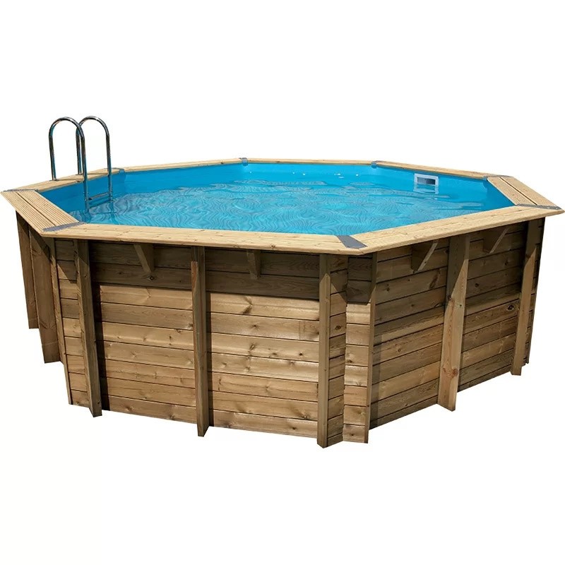 Vente et installation d’une piscine bois Océa 430 à Amplepuis dans le Rhône  hauteur 120 cm, kit tout inclus à 2 749 € TTC, livrée