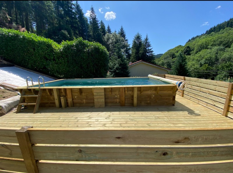 Piscine bois 3 m x 6 m à Tarare