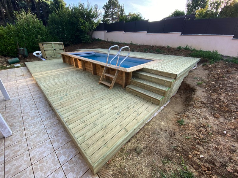 Terrasse bois à Tarare