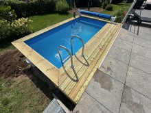 Notre zone d'activité pour ce service Conception de piscine en bois enterrée 1m50 de profondeur
